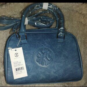 CXL Christian LaCroix Jasper Barrel Crossbody. Denim. NWT